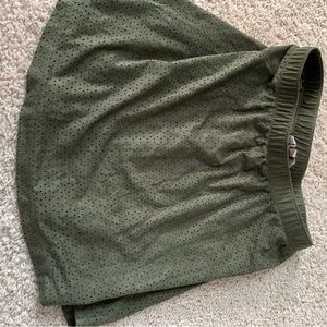 Candies Green Suede Mini Skirt